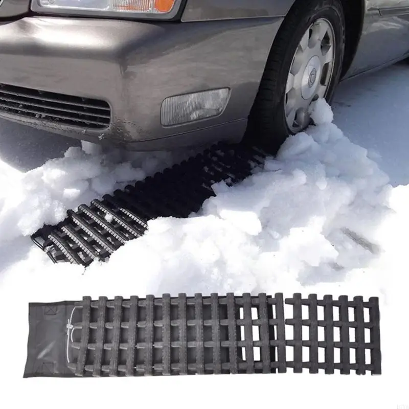 Pack Of 1 High Friction TPR Car Tire Slip Prevention Mat For Better Hold In Rain And Snow Conditions D7YA