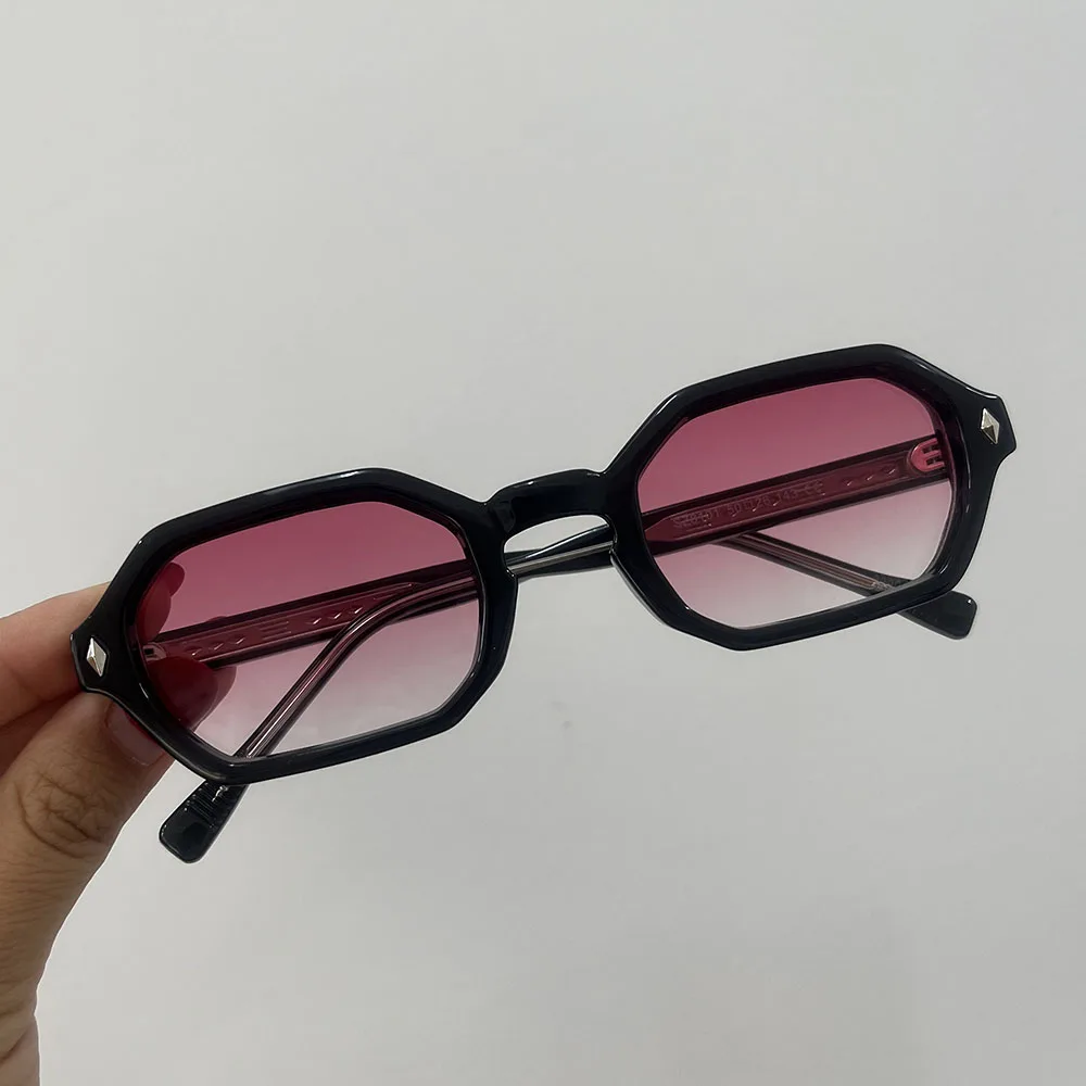 TOYEARN Vintage Hexagonal Sunglasses Unisex 10