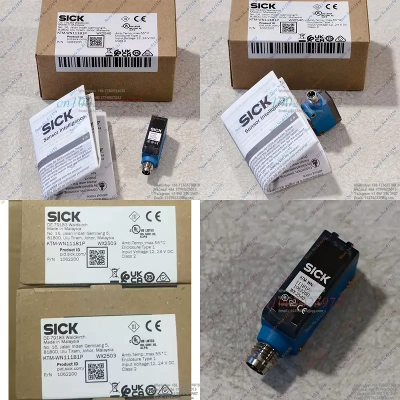 

1PC New SICK Color Sensor KTM-WN11181P 1062200 | High Precision Industrial Color Detection | Fast Response | For