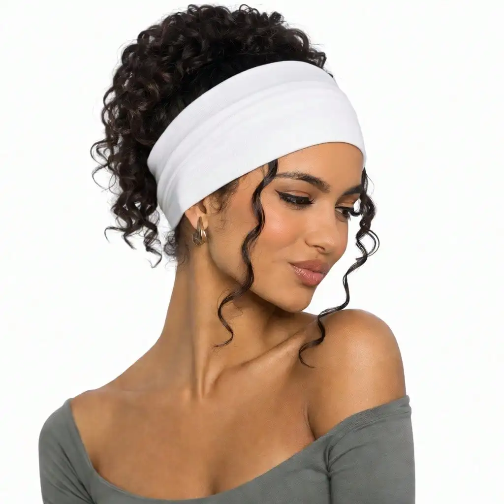 Non Slip Stretchy Sports Headbands For Women Fashion Soft Curly Hair Headband Daily Wear Workout Yoga Running Hair Accessories