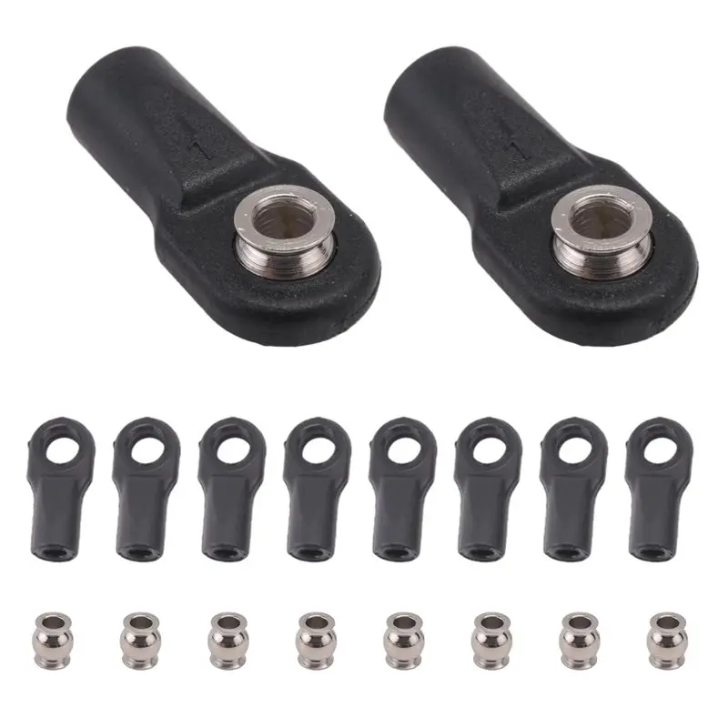 A19Q-12Pcs 5347 Rod End Ball Joint General Trolley Ball Sets For 1/10 Traxxas E-REVO REVO SUMMIT