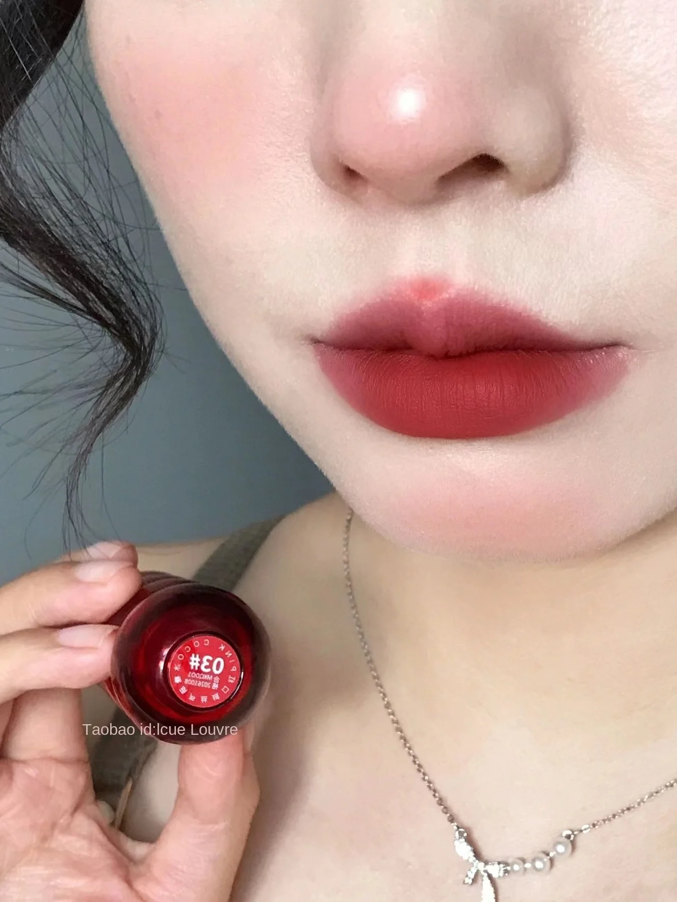 Bingtanghulu Whitening Matte Velvet Mist Face Lipstick Autumn and Winter Lasting Smoky Soil Brown