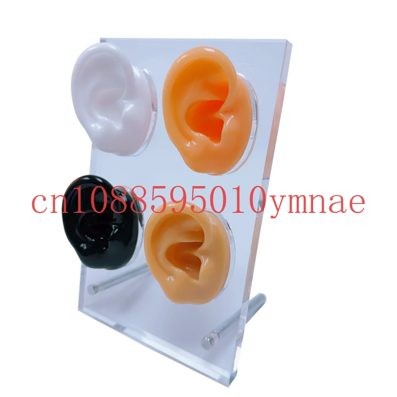 

Earphone display stand Silicone ears Pierceable opening Jewelry Wear display props Take pictures Jewelry display stand