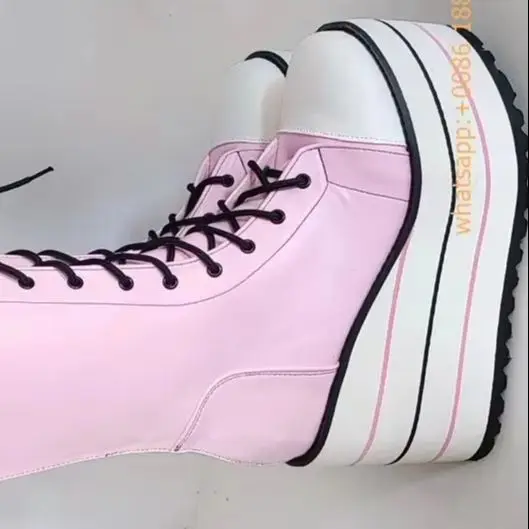 

Sweet Girl Women's Platform Heart Boots Punk Rock Party Wedge Fashion Casual Autumn 2026 round Street Style Custom Stage Boots