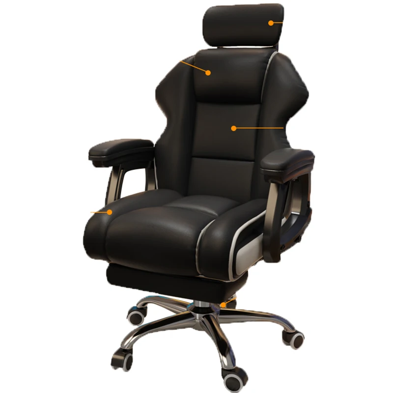 Ergonomic Single Person Chair Gamer Lazy Luxury Office Desk Chairs Furniture Home Bedroom Gaming Dresser Cadeira Gamer Footrest