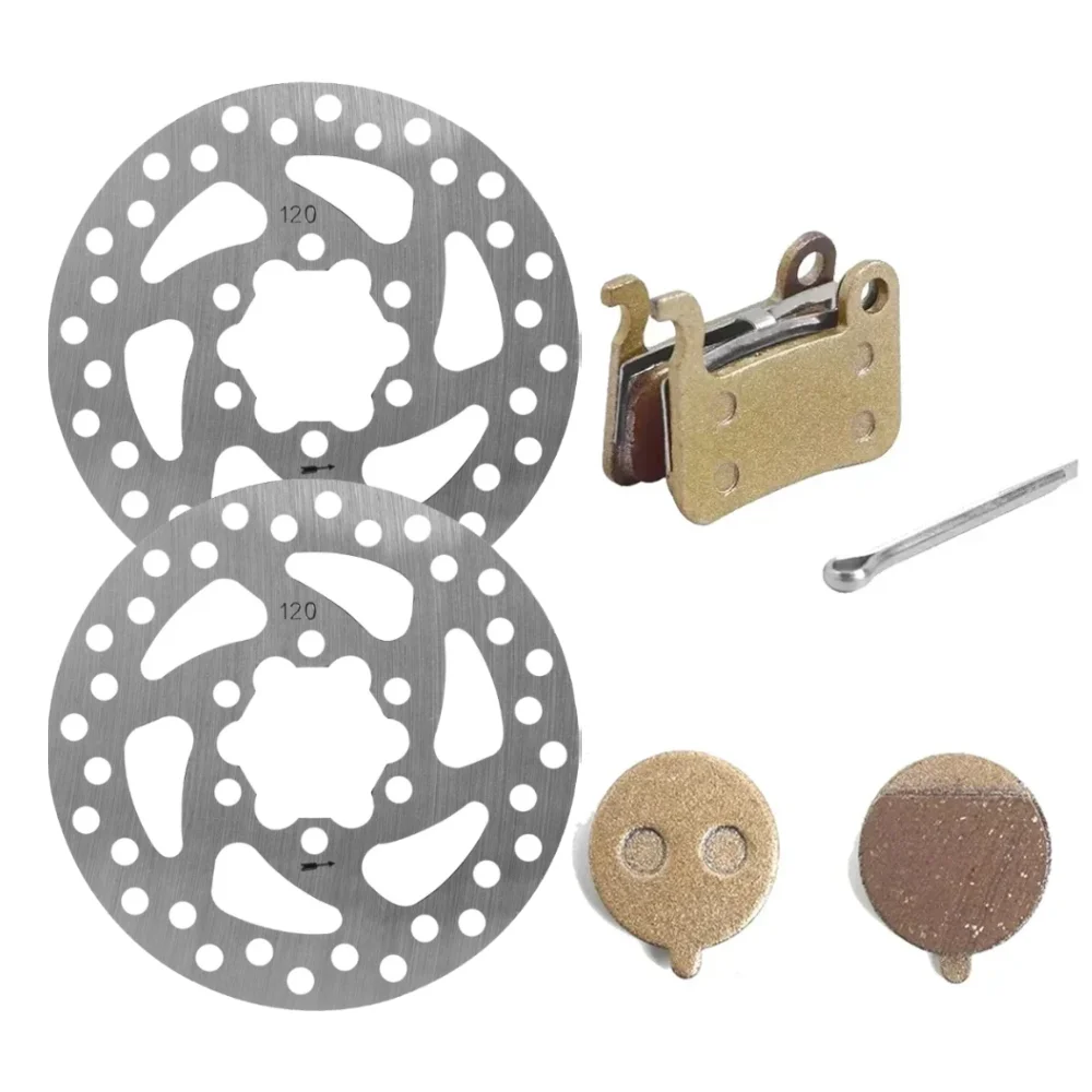 Bremsersatz-Kit 120mm Bremsscheibe Bremsbeläge für Ninebot ZT3 ZT3Pro Vorder- und Hinterbremszubehör Bremsscheibe