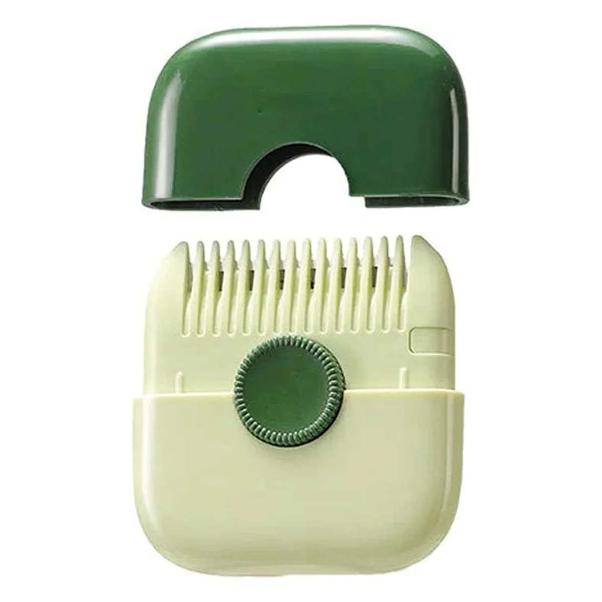 Tondeuse à cheveux 2 en 1, peigne de barbier, frange, coupe-cheveux, dissolvant, maison, mini outils de maquillage, vert