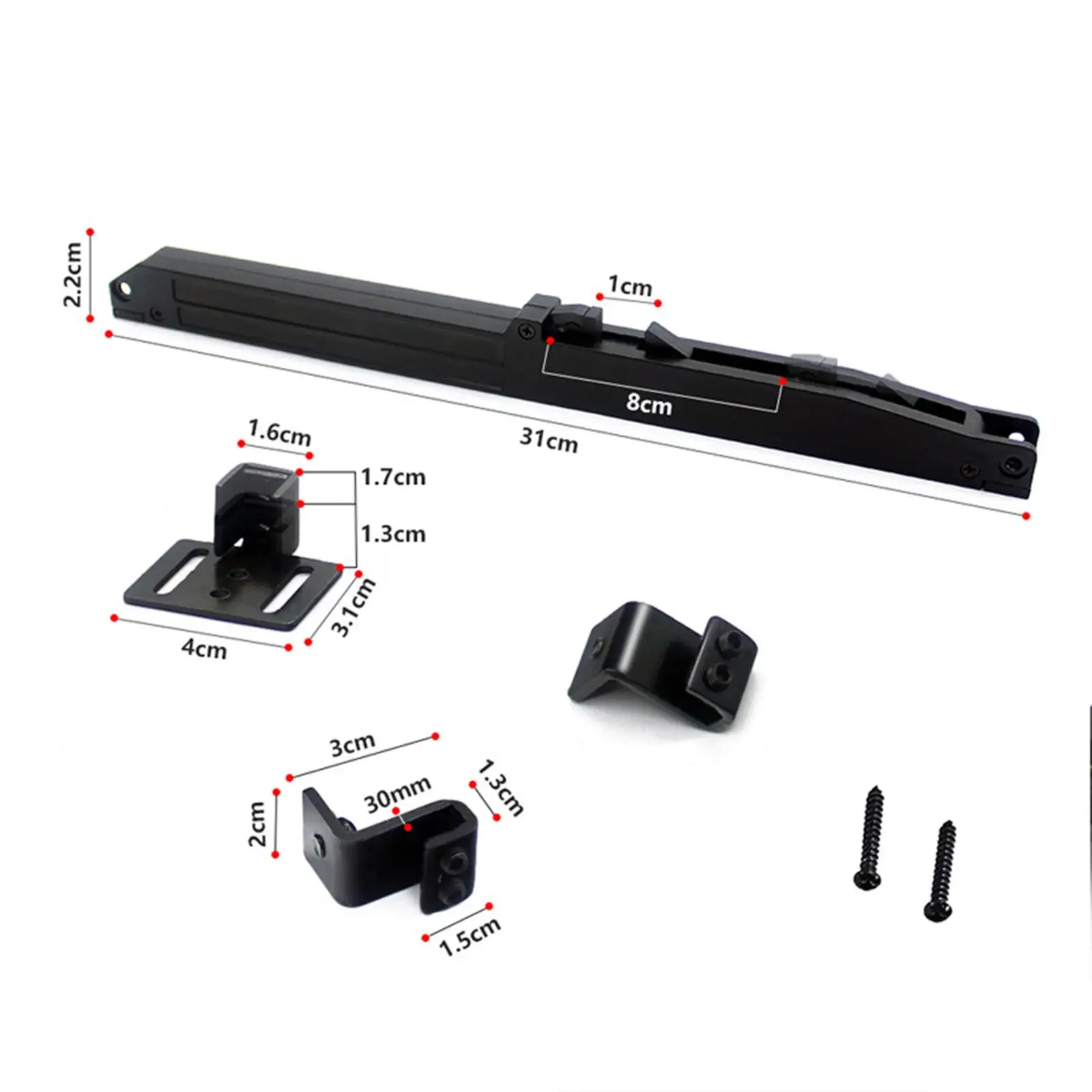 Barn Door Mechanism, Sliding Barn Door Hardware, Steel, Easy to Install, Door
