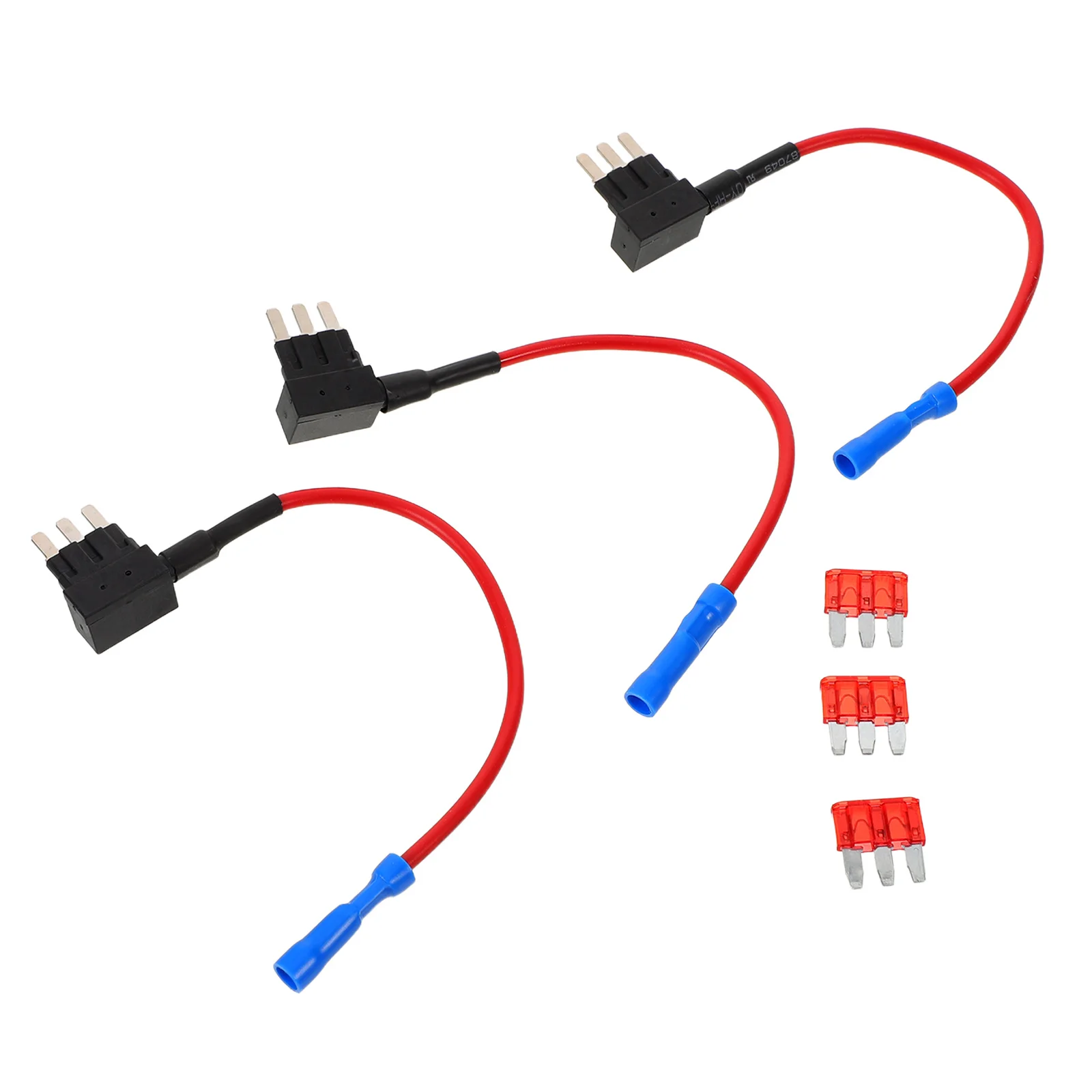 

3Pcs Car Fuse Adapter Mini Fuse Tap Kit Automotive Replacement Block Extractor for Circuit Expansion Stable Power Supply