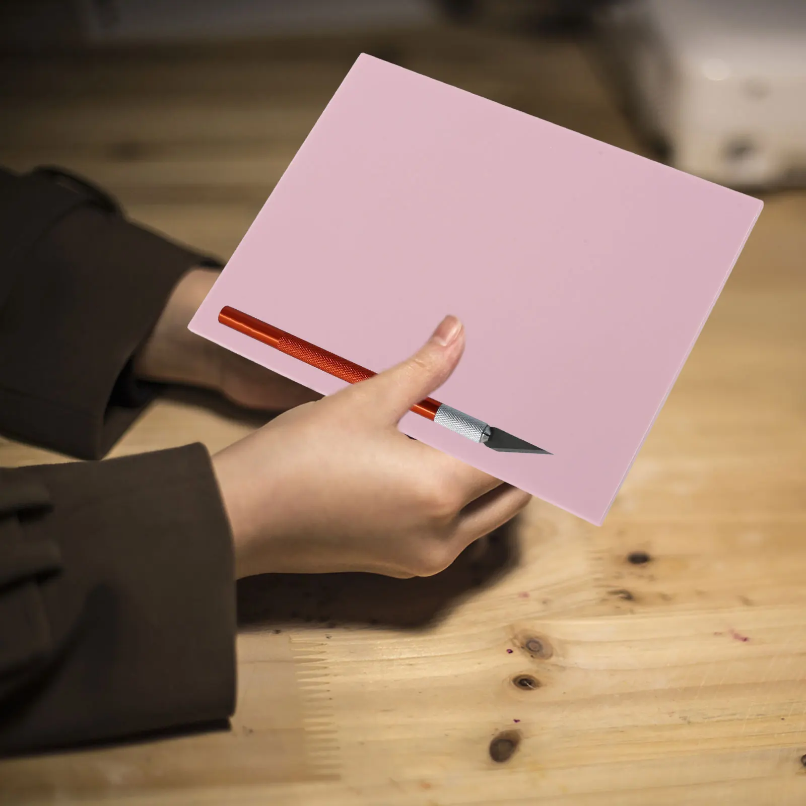 Pink Rubber Carving Blocks Soft Texture Engraving Tool Eraser Stamp Kit Printmaking Crafts Durability Stylish Design Favors