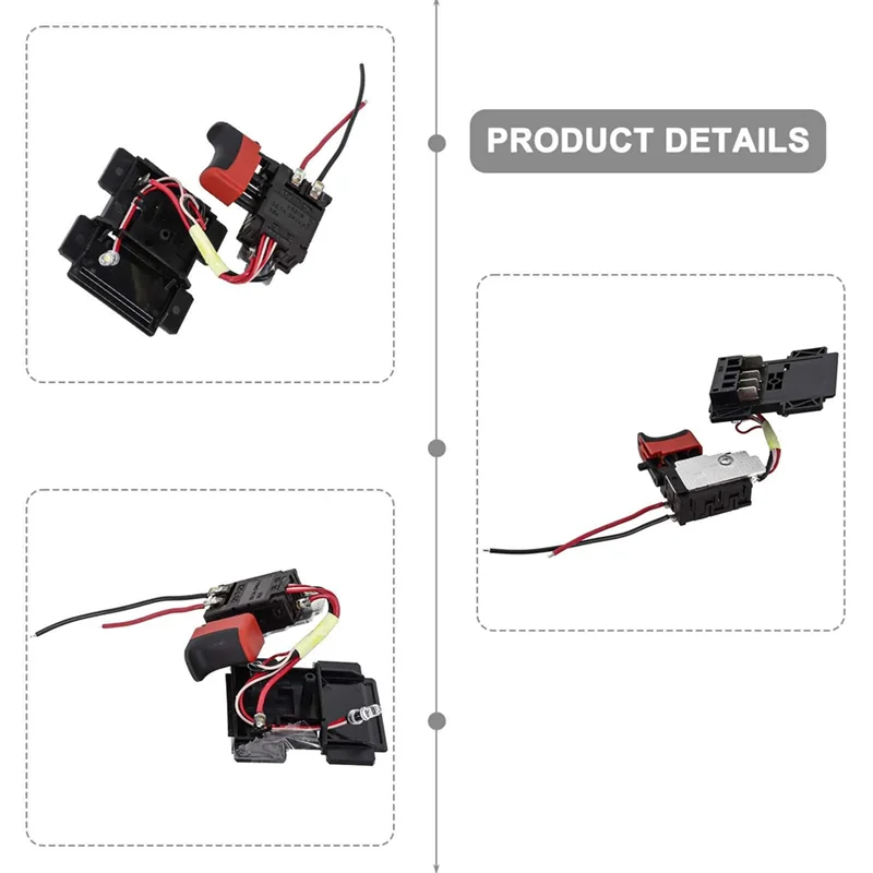 

BYBS-BS18V Push Button Trigger Switch For Metabo Power Tool 343410610 Cordless Drill Speed Control