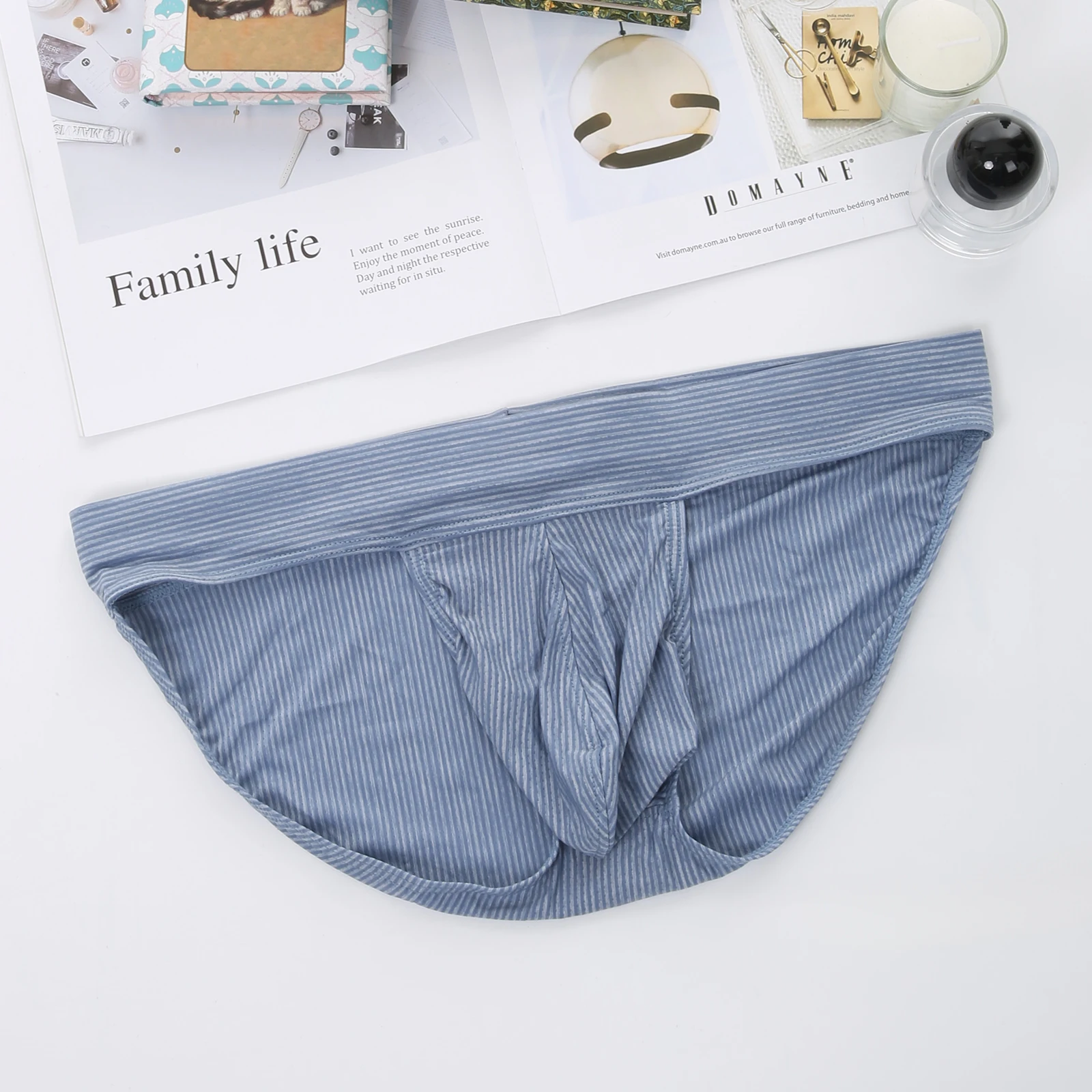 4er-Pack Gym-Slips für Herren, Unterwäsche mit großem Beutel, Sportunterhose, Trainingsunterwäsche, Fitness, bequem, für Bodybuilding, hoch geschnitten, breiter Bund – Detail 11
