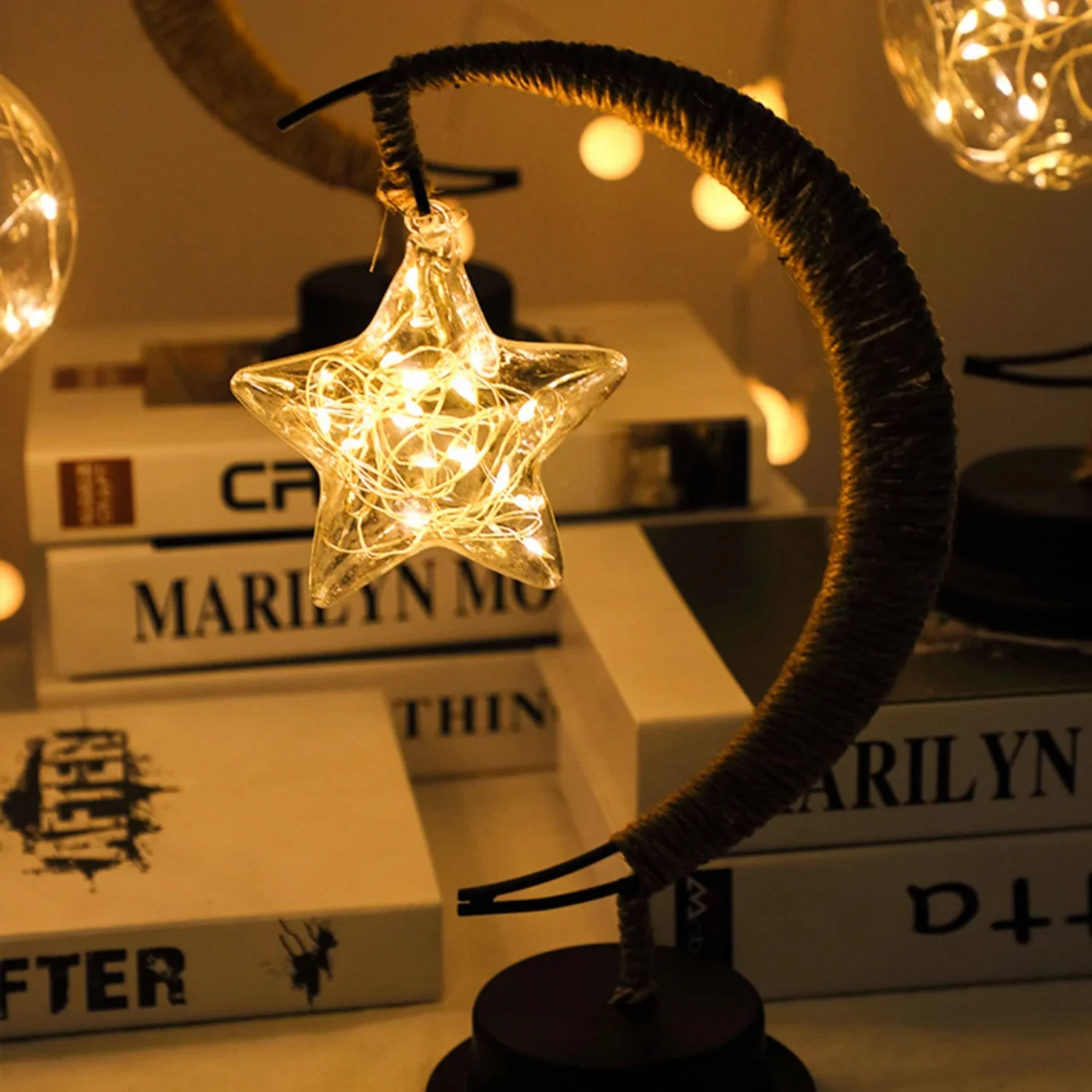 Quran Paper lanterns Monkey lamp Mini desk light Girls room Book light S room decor Waterproof lamp Warm light Desk ornament