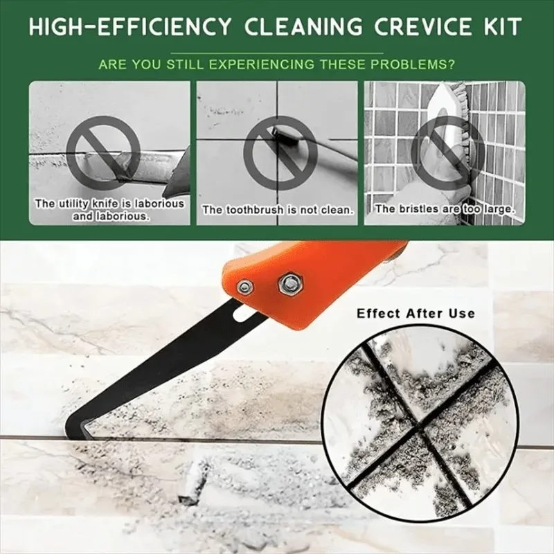 Especial Slotting Knife, Ferramenta de construção, Azulejo e Pavimento Tile Joint Cleaning Hook Knife, Tijolo Joint Gap Limpeza Folding Saw