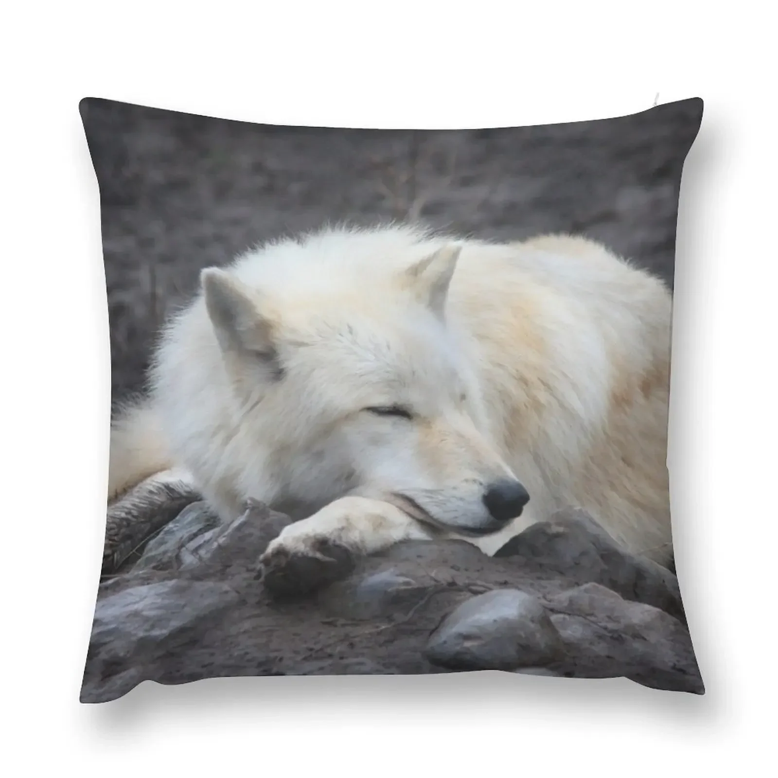 

White Wolf Throw Pillow Pillowcases Cushion Covers Sofa pillowcases for sofa cushions Pillow Decor pillow
