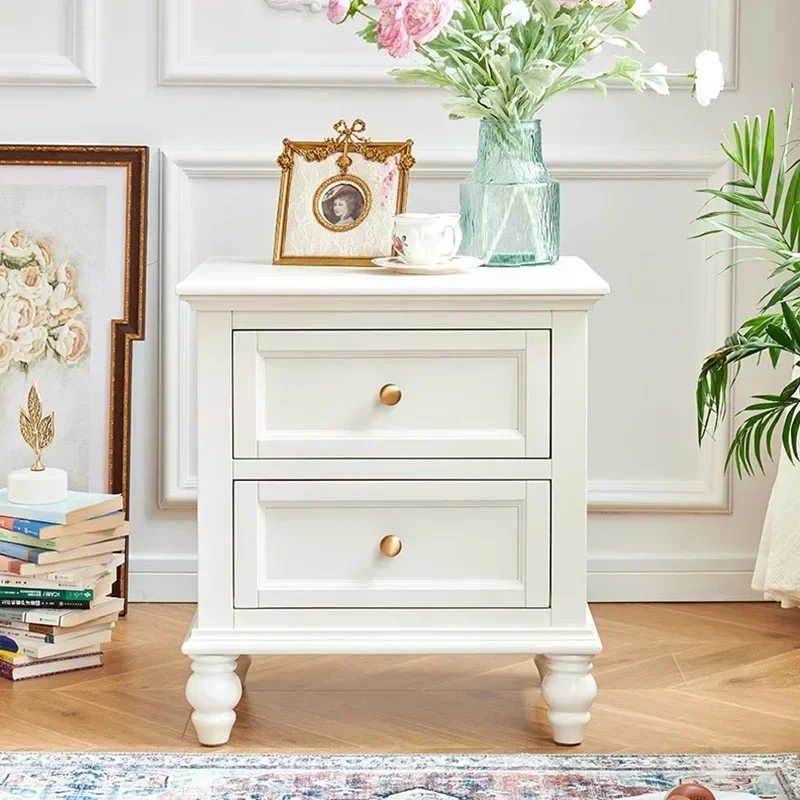 

Mini Bedside Cabinet Nightstand Bedroom Side Mute Connected Night Dressers Storage Furniture Comfortable Wooden Corner Auxiliary