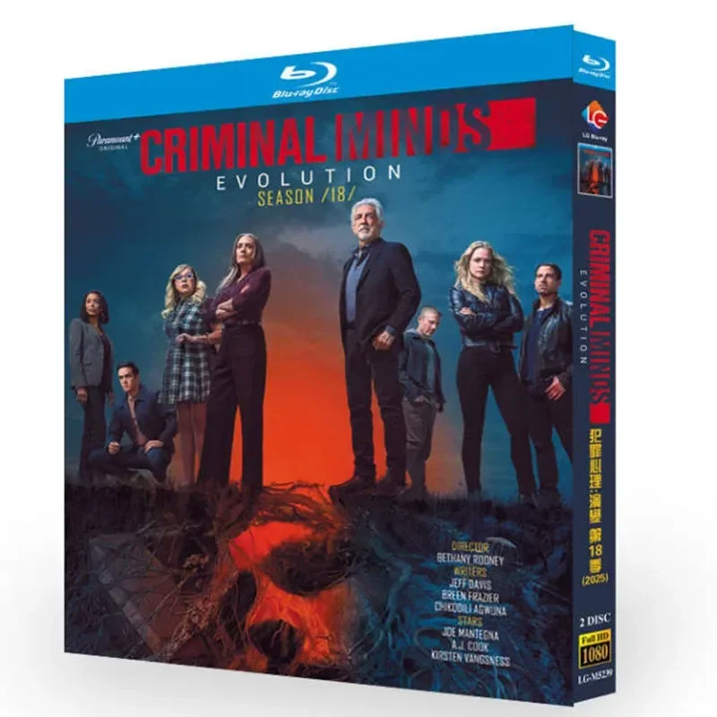 

BD Blu-ray American TV Series Criminal Minds Evolution Season 18 Criminal Minds 2-Disc Box