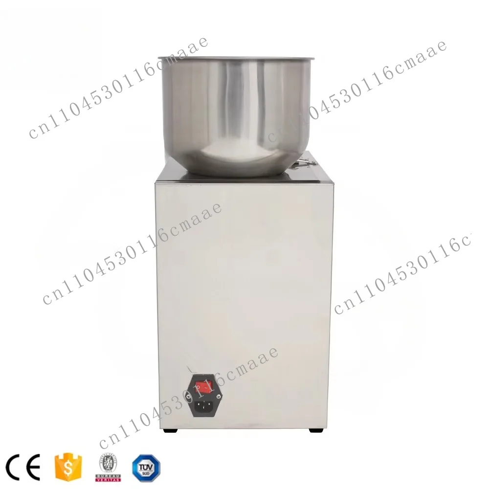 Semi-automatic round bottle digital control granular coffee bean sugar weighing and filling machine for 100g