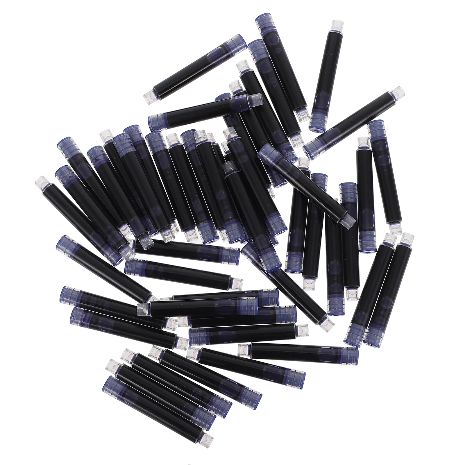 

100 pcs Cartridge for Fountain Pens Plastic Black Pen Ink Office Supplies Replacement Refill Converter Universal Pens Ink