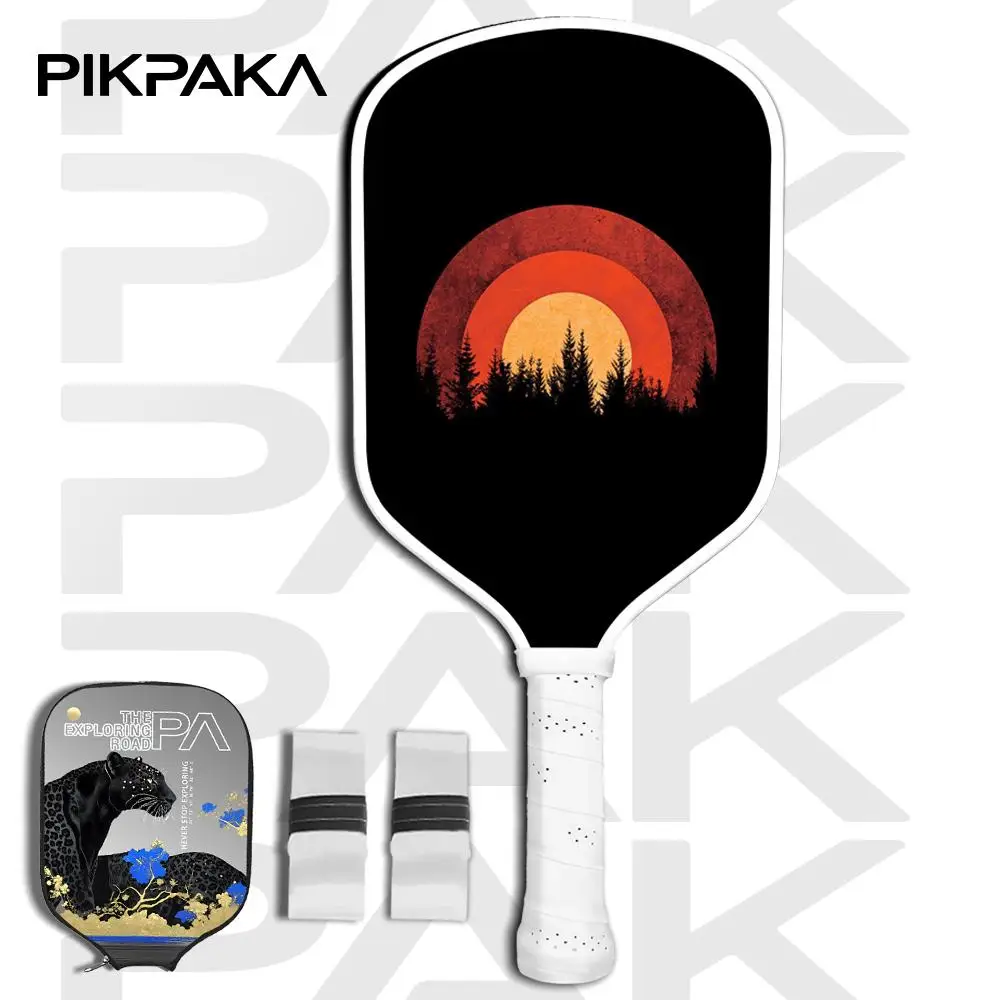 

Sun's Beginning Pickleball Paddle Set USAPA Approved T700 Carbon Fiber Unibody Thermoformed with 16MM Honeycomb Core Power&Spin