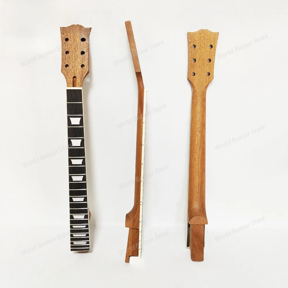 

LP22 Mahogany and Rosewood Fingerboard Electric Guitar Neck (with Trailing Tail Insert Type) Headstock