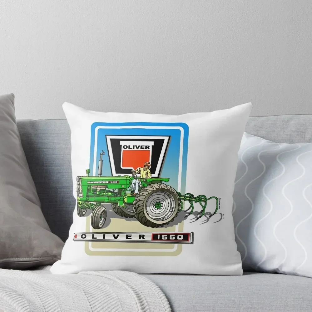 Oliver 1550 Tractor Throw Pillow Cushion Cover Luxury Decorative pillowcase Pillow