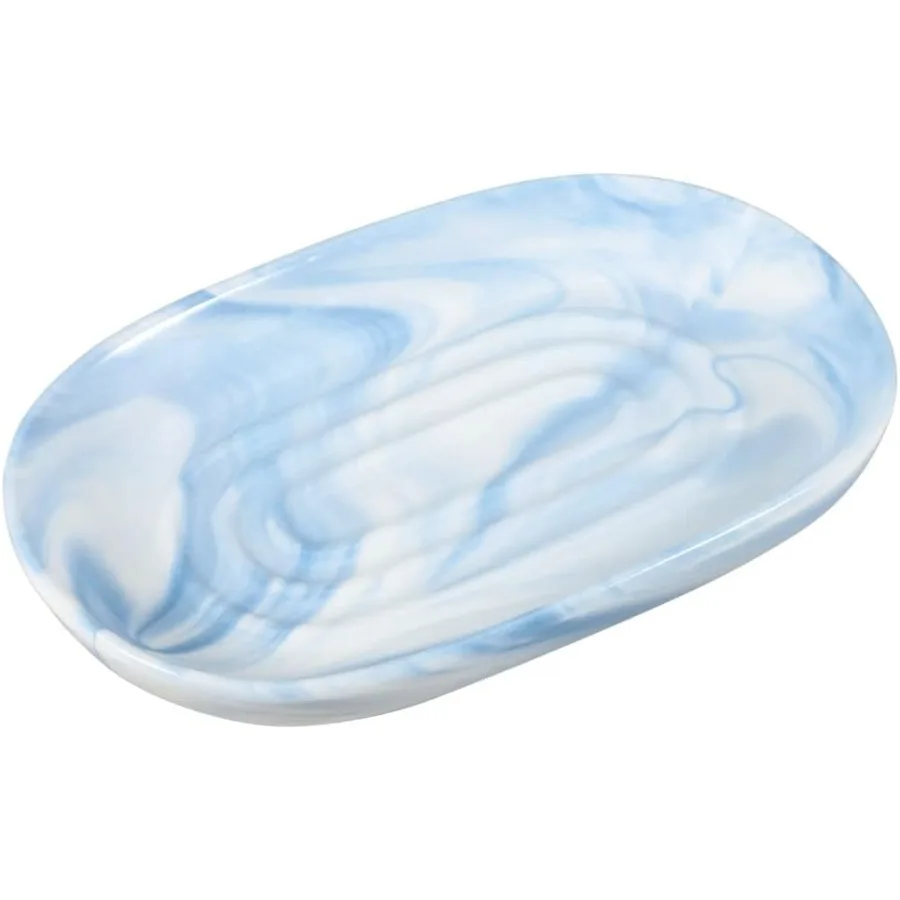 

Керамическая мыльница Fay ручной работы, декоративная подставка для мыла с уникальными мраморными текстурами, нескользящий держатель для мыла для ванной комнаты и K