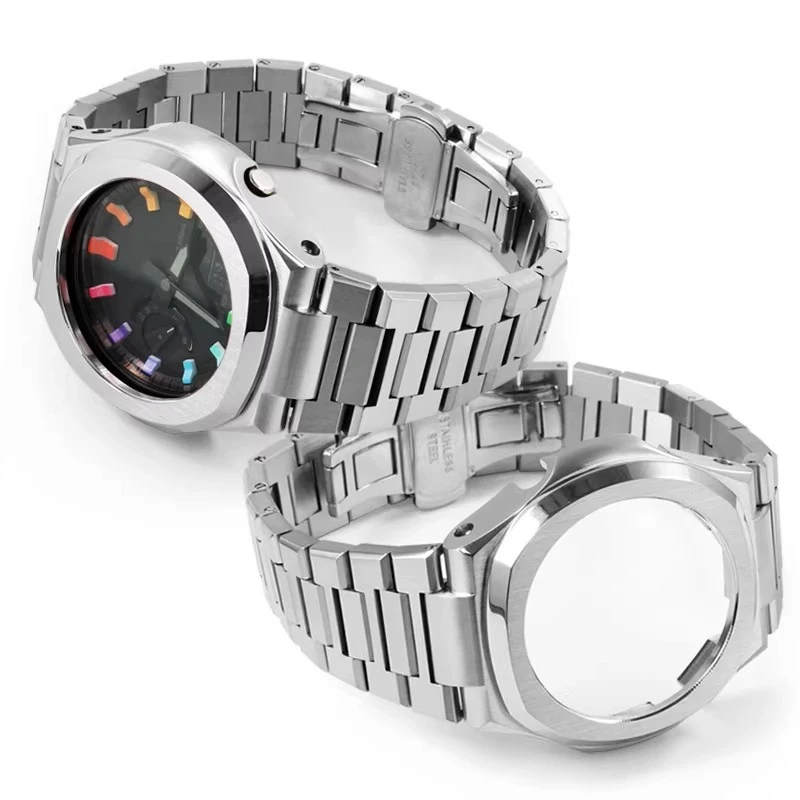 for-ga2100-modification-kit-casio-g-shock-ga-2100-ga-2110-ga-b2100-316l-improved-high-quality-stainless-steel-strap-and-case