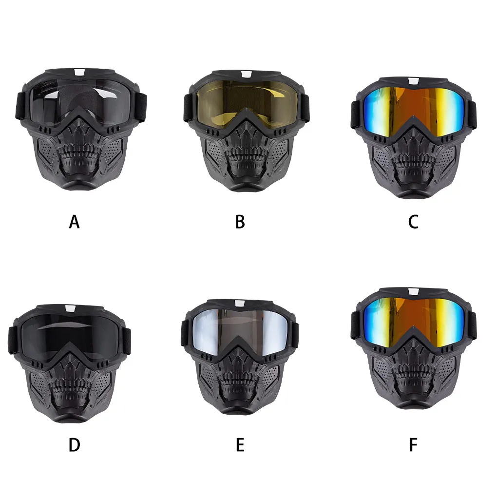 

Motorcycle Goggles Face Cover Outdoor Simple Facial Protector Colorful