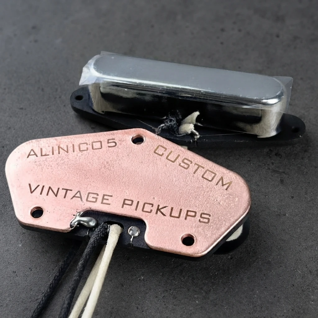 High Output Low Noise TL Pickups, 1960s Vintage, Alnico 5, Single Coil or Double Coil, Retro Tone, Mounting Screws Included