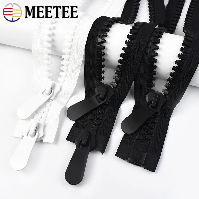 

1Pc 20# 50-150cm Extra Large Resin Zipper Single Double Slider Zippers for Sewing Jacket Tent Garment Decor Zip DIY Accessories