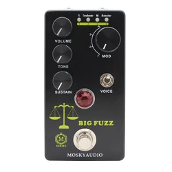 MOSKYAUDIO-Big Fuzz Guitar Effects Pedal, True Bypass Function, Guitar Processor Accessories, New