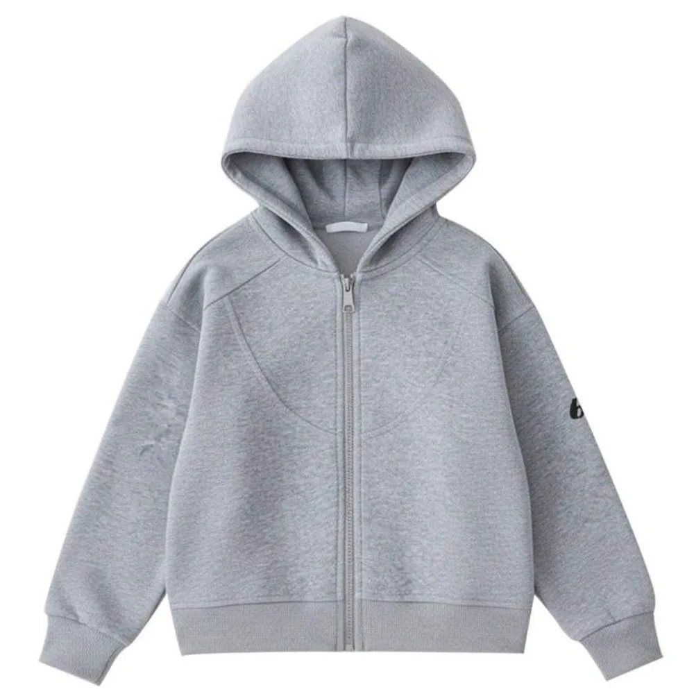 2026 New Autumn American Trendy Style Zip-up Hoodie For Big Boys, Kids Casual Sweatshirt Outerwear