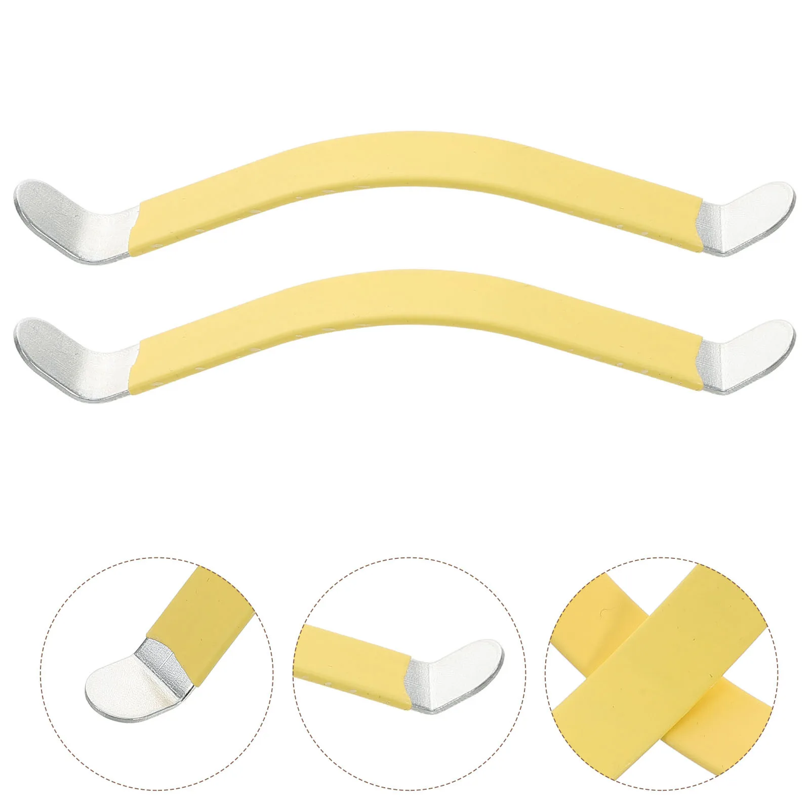 

2 Pcs Guitar Fret Splitter Bass Repair Maintain Supplies Major Parts Accessories Metal Luthier Tool Accessory