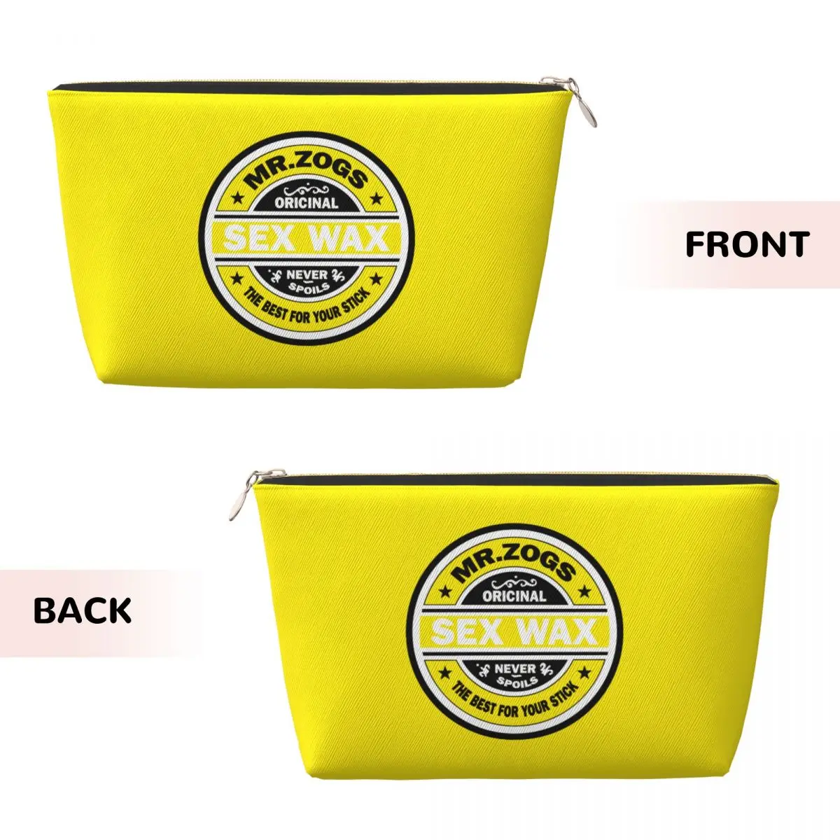 Custom Travel Mr Zogs Surfing Sex Wax Toiletry Bag Portable Makeup Cosmetic Organizer Women Beauty Storage Dopp Kit Case