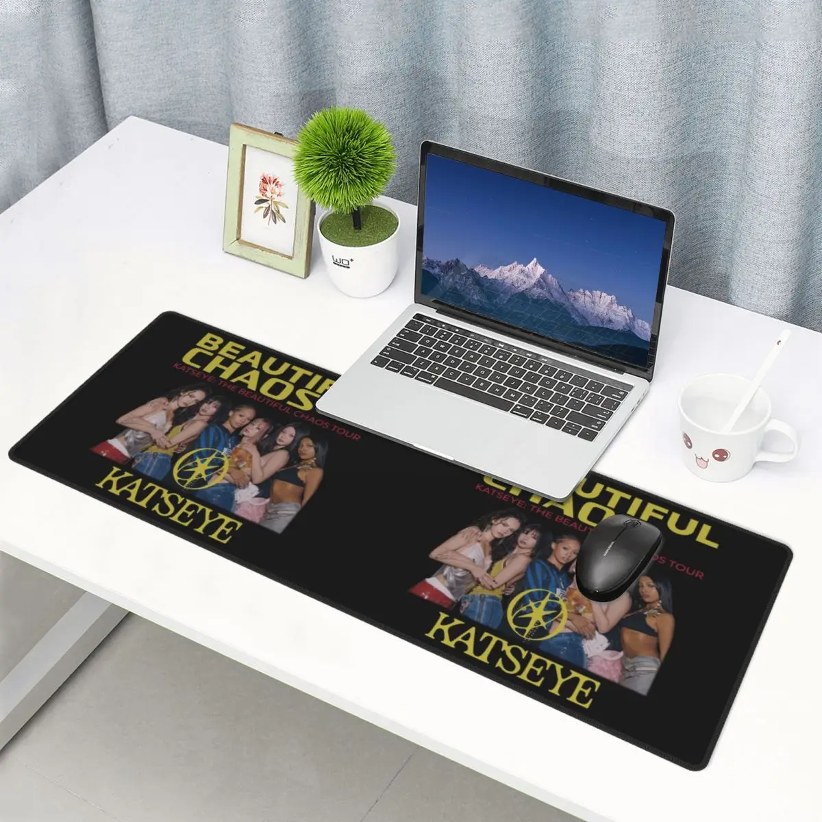 Large Mouse Pad Katseye Beautiful Chaos Gamer PC Laptop Mats Keyboard Carpet Computer Gaming Office Accessories Desk Mat