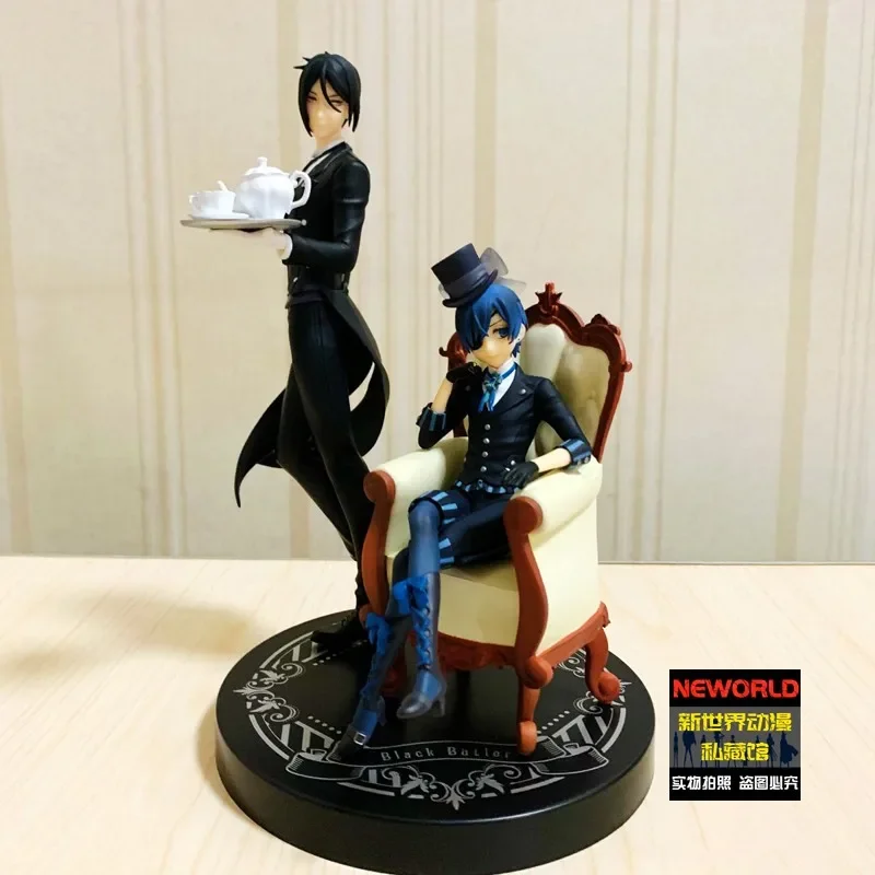 

Black Butler Figure Ciel Phantomhive Sebastian Michaelis Set Action Figure Finished Product Hand-made MODEL TOYS