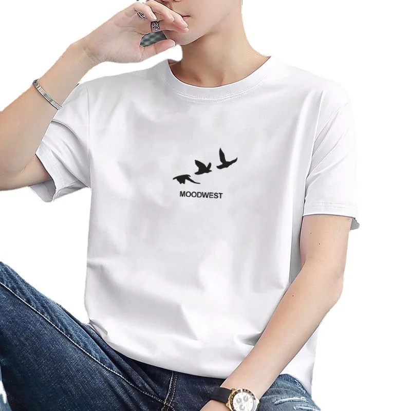 Casual Men's Oversized T-shirt Short Sleeved Cotton Clothing Loose Breathable Harajuku Y2k Tees Graphic T Shirts Surprise Price