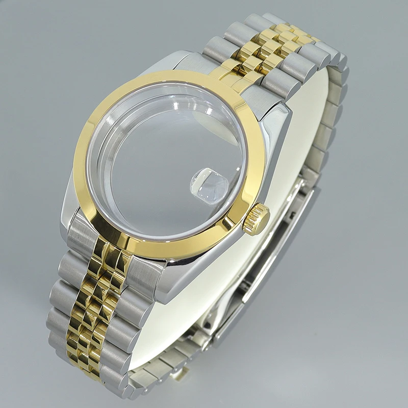 36mm 39mm Fashion Watch Case DJ SK Stainless Steel Strap Sapphire For nh35 nh36 nh34 Miyota8215 Automatic Movt Watch accessories