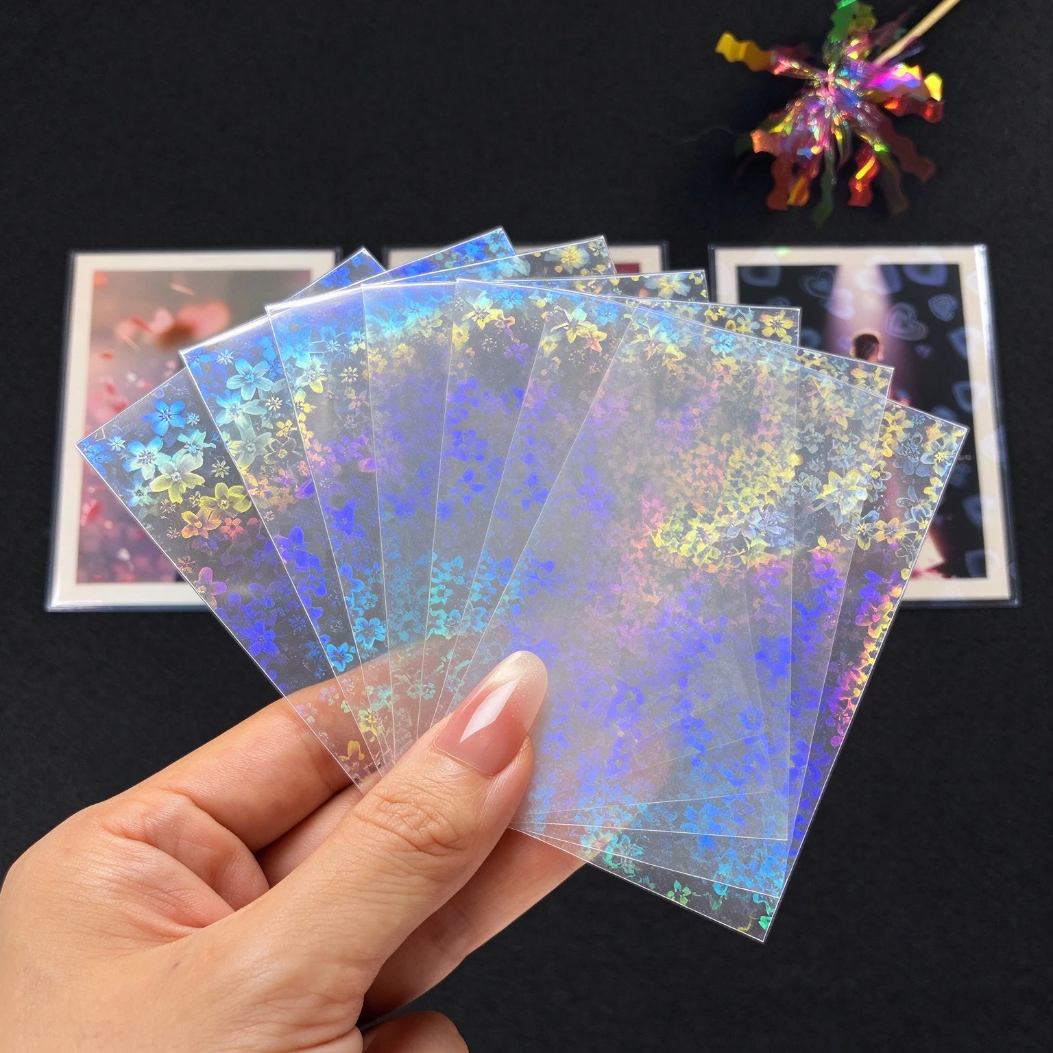 50/200pcs Photocard Sleeves 58x89mm Matte Kpop Card Protector Holographic Archival Safe CPP Protective Card Covers Idol Album