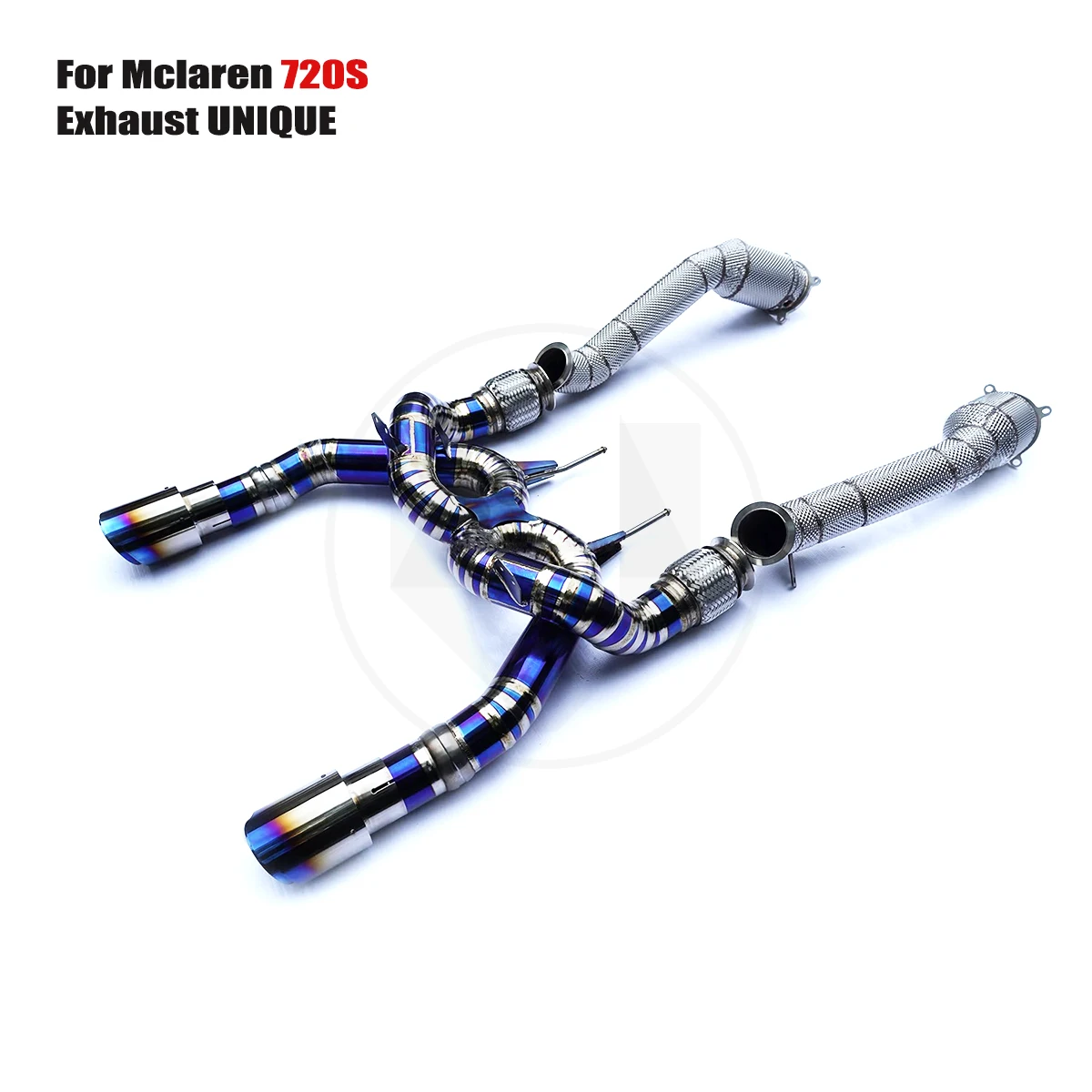 UNIQUE For Mclaren 720s 4.0 performance valve titanium exhaust system  TC4 titanium alloy exhaust muffler