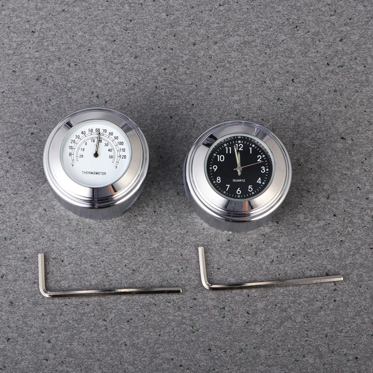 

2pcs Night Motorcycle Watch Temperature Gauge H Meter Dustproof Aluminum H Meter Alloy Precise Timekeeping