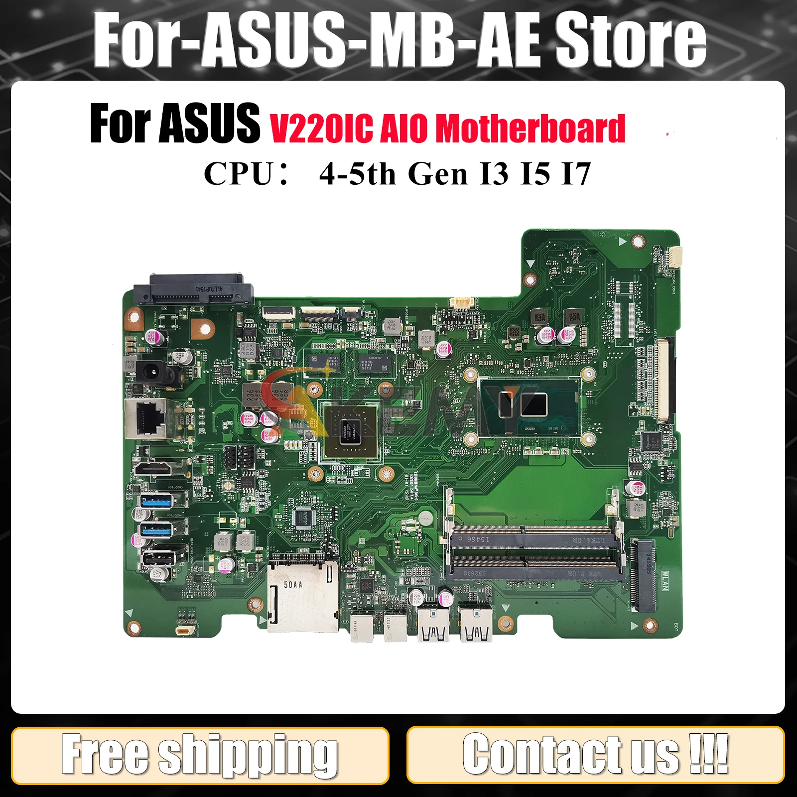 

Материнская плата V220IC для ASUS Vivo AiO V220IB V220IC V220IA V220I с процессором I3 I5 I7, 100% тестирование, ОК, быстрая доставка, stk