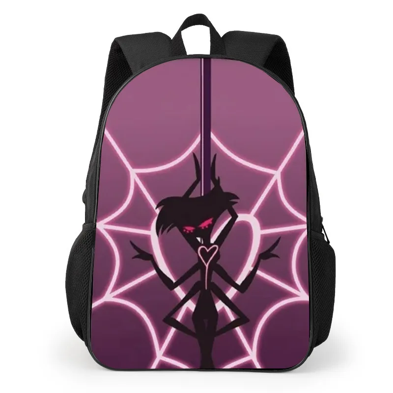 Hazbin Hotel Cartoon Doodle Backpack Student Stationery Supplies Large Capacity School Bag Leisure Travel Bag Birthday Gifts