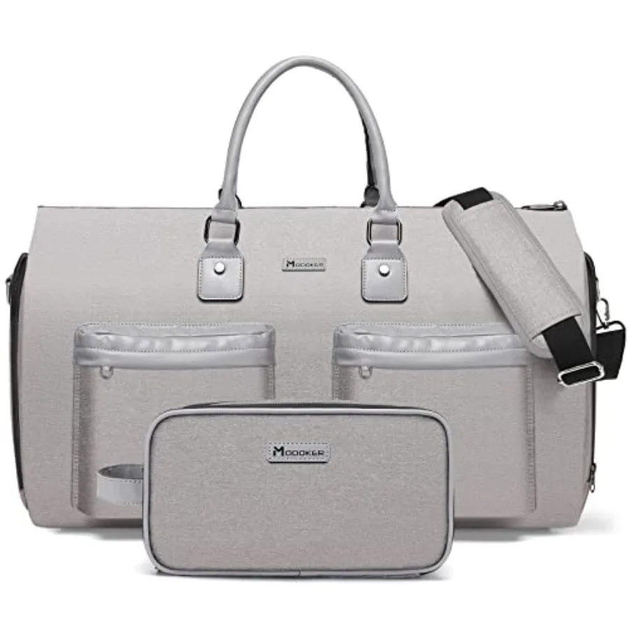 

Convertible Garment Bag with Shoulder Strap Carry on Garment Duffel Bag for Men Women - 2 in 1 Hanging Suitcase Suit Travel Bag