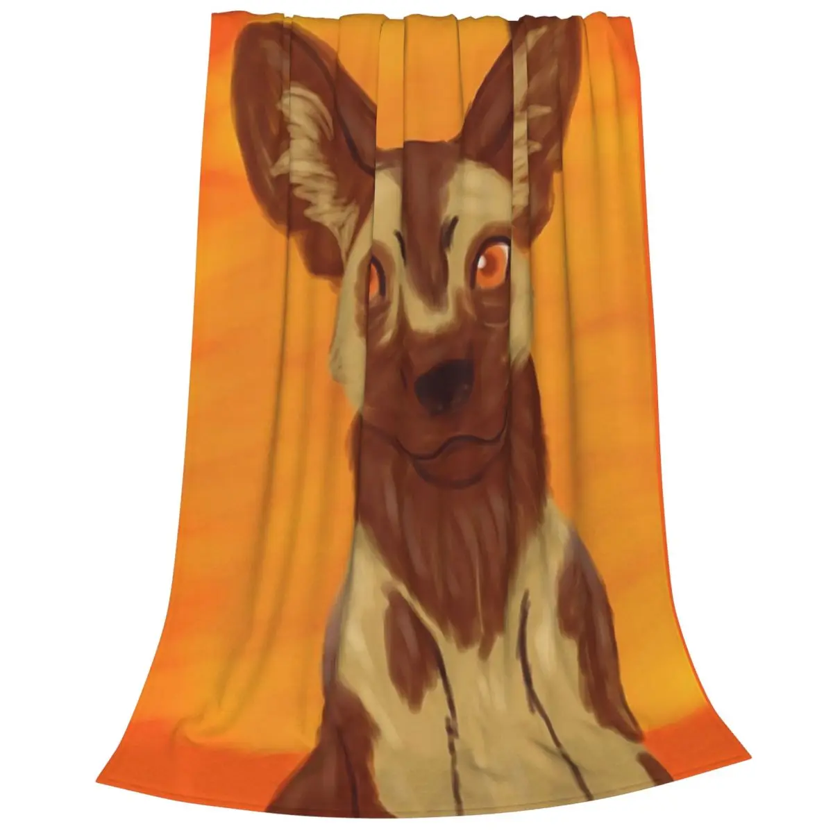 African Wild Dog Blankets Flannel Multi-function Sofa Throw Blankets For Couch Bedding Office Throws Bedspread Quilt