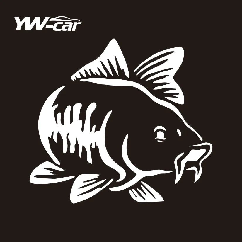 

Carp Fish Car Stickers - Fashion Waterproof Vinyl Decals for Animal-Themed Car Decor & Scratch Cover