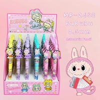 Labubu Mechanical Pencil 36pcs Propelling Pencil Series Kawaii 0.5mm Black Pen Cartoon  Student Office Write Stationery Gift