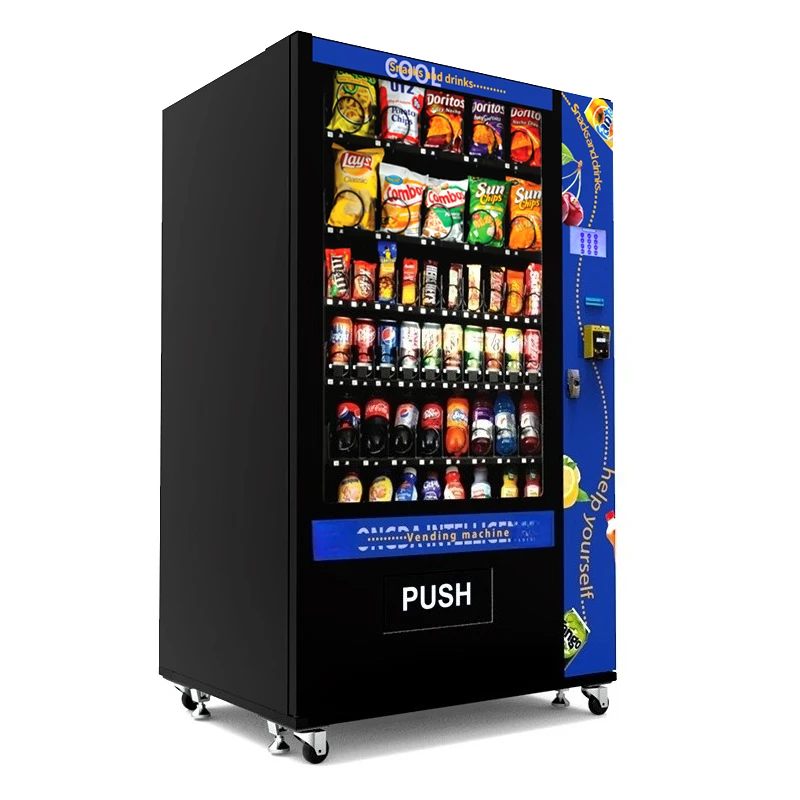 

Drinks Dispenser Snack Vending Machine Hotspot Customized New Style Credit Card Payment System For Office School Top Quality