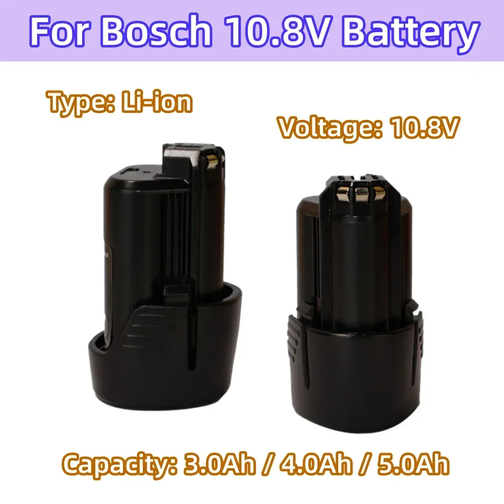 10.8V 3000/4000/5000mAh Li-ion Rechargeable Battery For Bosch BAT414 BAT411 BAT412 Cordless Tool Replaceable Battery